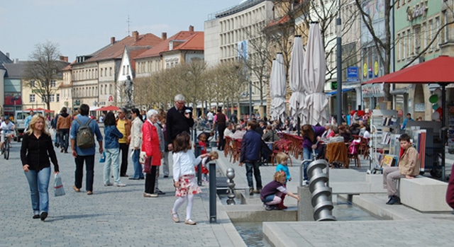 Blick auf den Bayreuther Marktplatz
