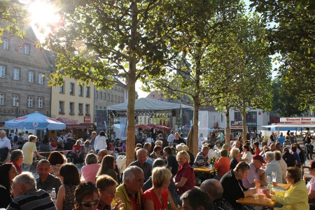 Weinfest in der Fußgängerzone