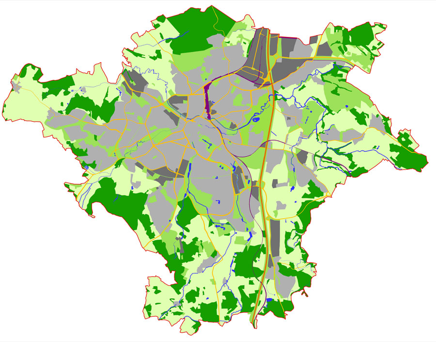 Übersichtskarte Stadt Bayreuth