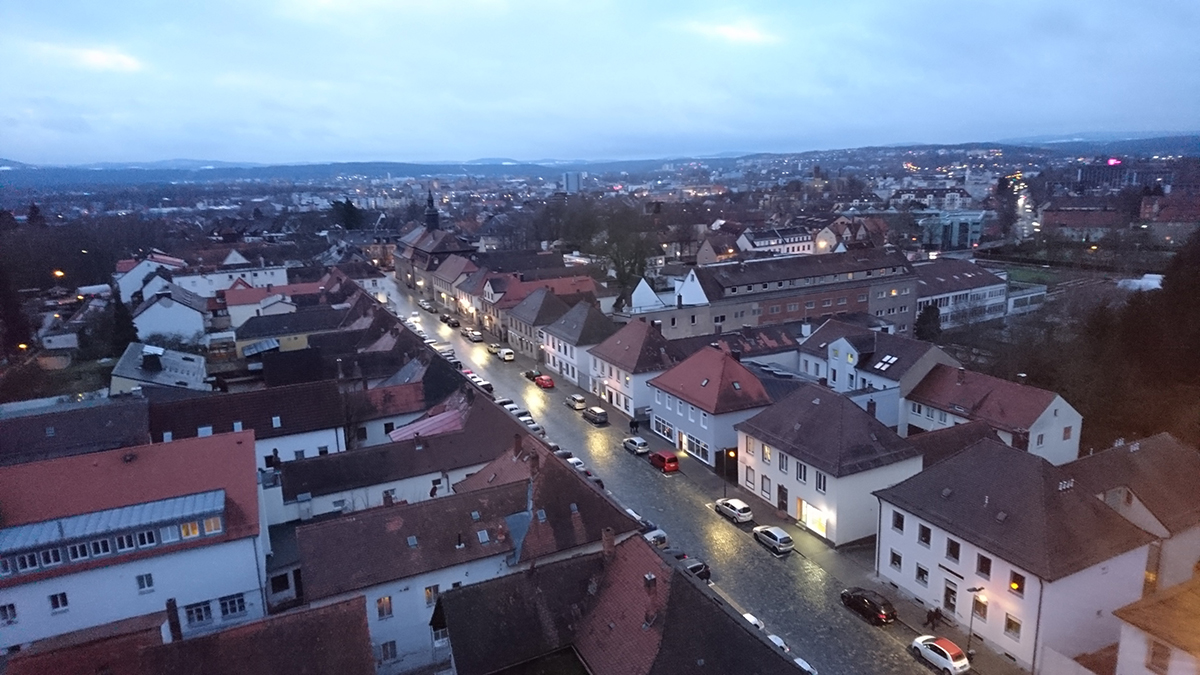 Blick auf St. Georgen von der Ordenskirche