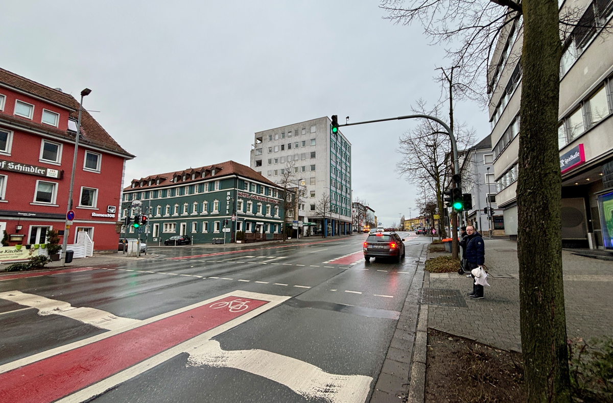 Bahnhofstraße in Bayreuth