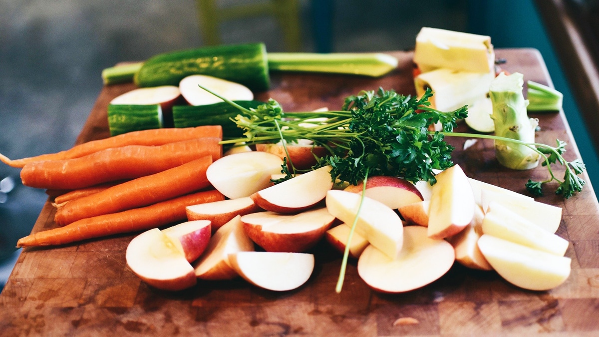 Verschiedenes Obst und Gemüse